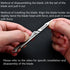 Titanium Alloy Keychain Utility Knife, Small Folding Pocket Knife with Extra 10PCS #11 Blades