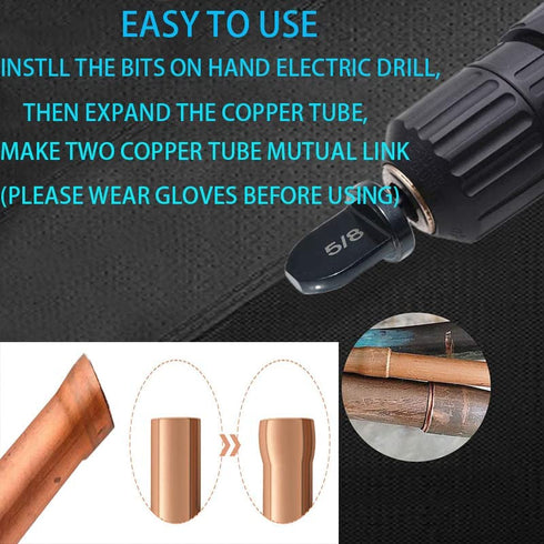 KEWAYO Air Conditioner Copper Tube Swaging Tool for HVAC Repairs, Ideal for Copper, Aluminum, Thin Stainless Steel