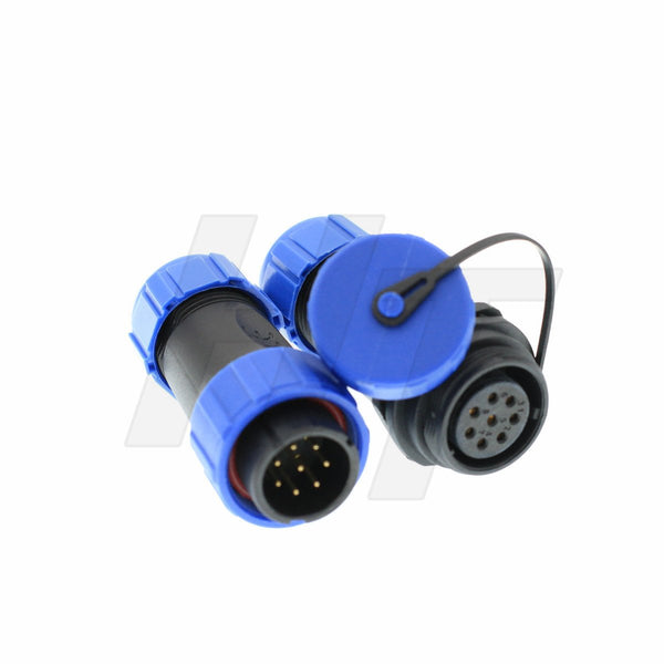 HangTon HE21 8 Pin Electrical Connector, Circular Waterproof Aviation Quick Disconnect Cable Male Female Plug Socket