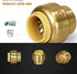 Supply Giant VQTF1-5 Plug End Cap Pipe Fitting - Push to Connect PEX, Copper, CPVC, 1 Inch, Brass Pack of 5