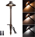 Landscape Path Lights, Selectable 3000K/4000K/5000K Pathway Lights, 12V Low Voltage Wired LED Outdoor Waterproof for