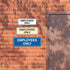 Standard EMPLOYEES ONLY Sign, Blue, Large (1 Pack)