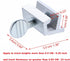 4 Pack Sliding Window Locks Adjustable Aluminum No-Drill Security Locks for Sliding Windows & Doors