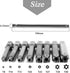 Mesee 8Pcs Magnetic Torx Head Screwdriver Bits, T8-T40 S2 Steel Star Bit Set for Woodworking Home Repair