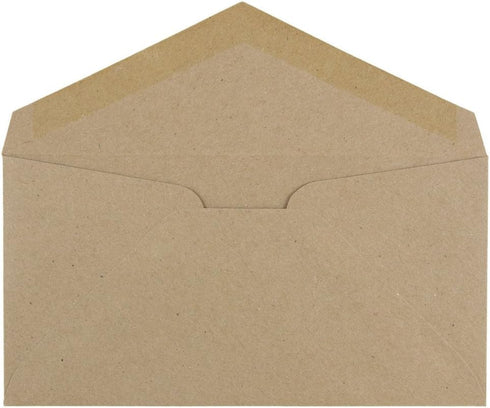 JAM PAPER Monarch Premium Envelopes, 3 7/8 x 7 1/2, Brown Kraft Paper Bag, 50/Pack