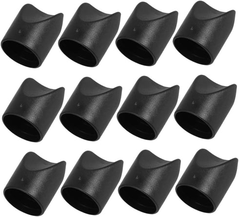 DOITOOL 12pcs Folding Chair Foot Caps V-Shaped Stabilizer End Caps Non-Slip Leg
