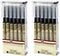 AUHOKY 24Pcs 0.35 mm Black Gel Ink Pens, Extra-Fine Ballpoint Pens for Office & School Stationery