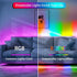 WS2812B LED Strip 9.8FT 60Pixels/m, Smart RGB IC Pixel Strip with Bluetooth APP Remote Control for Home Decoration