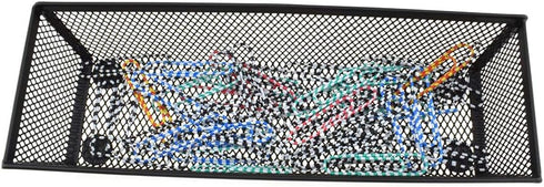 HAHIYO Stackable Mesh Tray Cup, Sturdy Container for Desk Drawer Organizer, 2 Pack Black