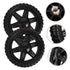 4pcs GANAZONO Replacement Laundry Cart Wheels Rolling Carts Wheels for Shopping Trolley