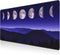 NIYLYNSYN Mouse Pad, Large Moon Phases and Mountain Forest Desk Mat, Extended Non-Slip