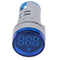 LED Voltmeter Light Digital Display Voltage Meter Indicator Round Lamp Tester Wide Measurement Range 6-100V