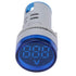LED Voltmeter Light Digital Display Voltage Meter Indicator Round Lamp Tester Wide Measurement Range 6-100V