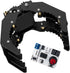 Mechanical Claw Gripper Robotic Arm DIY Robot Building Accessory Replacement Parts (Black Mechanical Claw with Servo