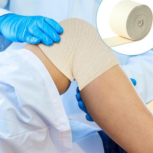 XIZAO (3.9 Inch 5.46 Elasticated Tubular Support Bandage Cotton Stockinette Tubing Size F Reusable Compression Sport