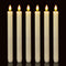 Homemory 6 Pack Flameless Taper Candles, No Remote, Realistic Flickering Battery Operated