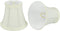 Aspen Creative 30035-2A, Bell Clip-On Chandelier Lamp Shade, Off-White, 3" Top x 5" Bottom
