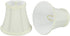 Aspen Creative 30035-2A, Bell Clip-On Chandelier Lamp Shade, Off-White, 3" Top x 5" Bottom