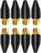 8PCS Black Rubber Air Tool Nozzle Tips for Air Blow Guns, Parts for Air Tool Accessories