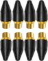 8PCS Black Rubber Air Tool Nozzle Tips for Air Blow Guns, Parts for Air Tool Accessories
