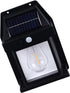 2 Pack 3 Solar Wall Lights Outdoor, LED Sconce Lights with Modes, Motion Sensor, Wall Mount for Patio Fence (Black)