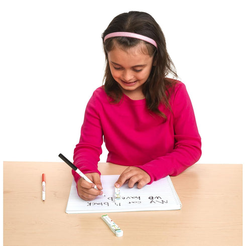 Really Good Stuff Spaceman Deluxe Student Set - 30 Spacemen, Writing Spacers, Reusable Storage Container for Kids