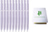 Zebra Blen Retractable Ballpoint Pen, Fine Point 0.5mm, 10 Pack (Black Ink/Purple Body) with Sticky Notes Value Set