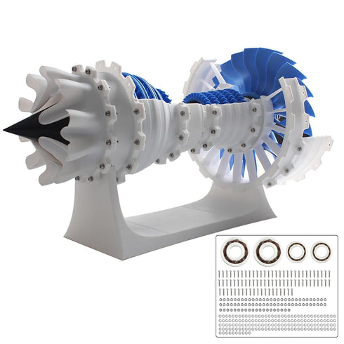 FYSETC 3D Printer Accessories - Jet Engine Model Components Kit, High Quality STEM Aviation Engine Hardware for DIY.
