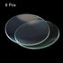 PATIKIL 6 Packs 60 mm Diameter Watch Glass, Beaker Cover with Smooth Edges Chamfered Arc for Laboratory, Transparent