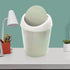 Kukyller Mini Trash Can, Reusable Plastic Tiny Desktop Waste Garbage Bin with Swing Lid for Living Room Coffee Table S