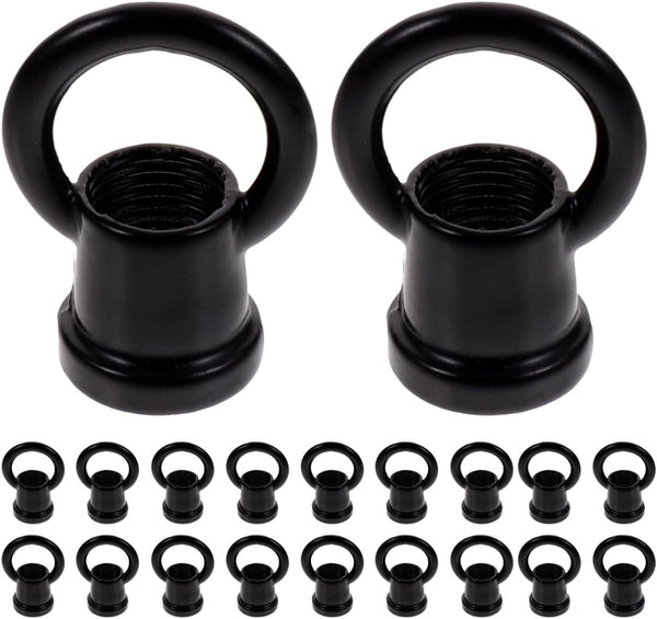 Veemoon Chandelier Hook Ring Light Fixture, 20pcs Ceiling Light Hanging Ring Hanger