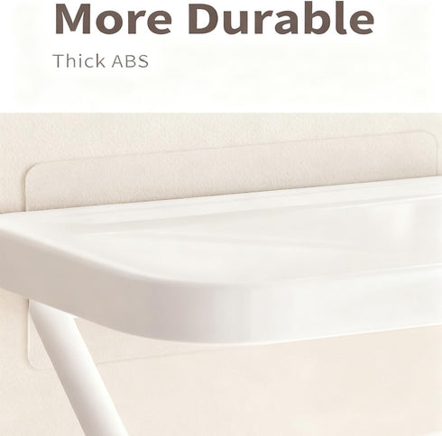 Self Adhesive Toilet Paper Holder with Shelf, No Drill Wall Mounted Bathroom Tissue Holder, Sticky TP Roll Holder