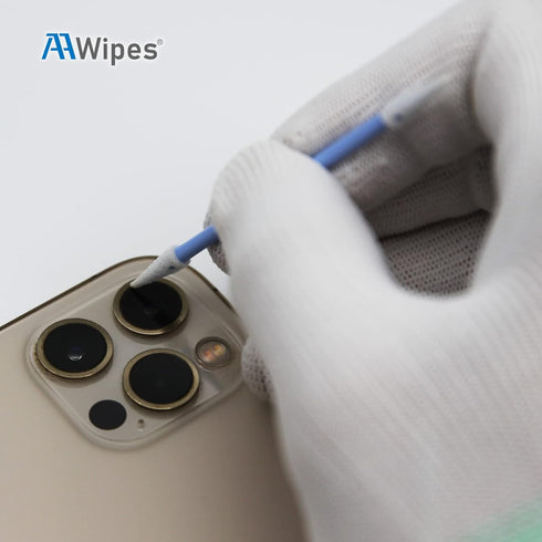 AAwipes Double-Tipped Cleaning Swabs, 100pcs Foam Cleaning Swabs for Tiny Tight Spaces of PCB Board