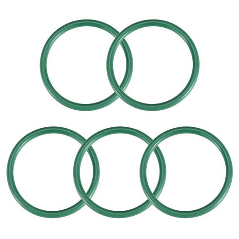 uxcell Fluorine Rubber O-Rings, 45mm OD, 38mm ID, 3.5mm Width FKM Seal Gasket for Machinery Plumbing, Green, 5 Pack