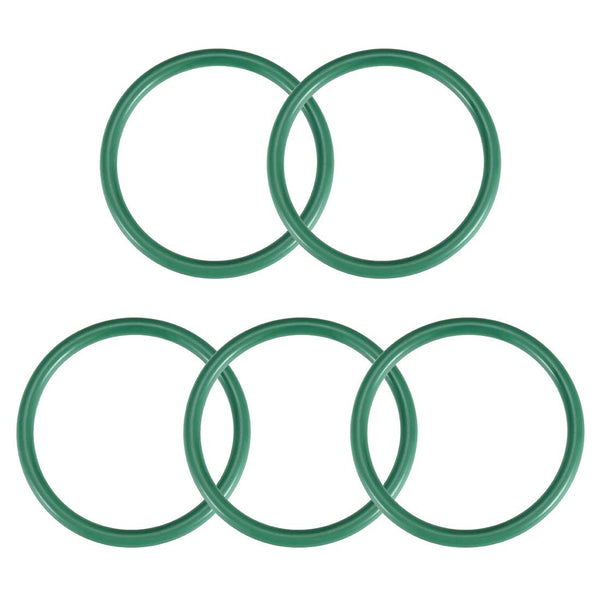 uxcell Fluorine Rubber O-Rings, 45mm OD, 38mm ID, 3.5mm Width FKM Seal Gasket for Machinery Plumbing, Green, 5 Pack
