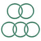 uxcell Fluorine Rubber O-Rings, 45mm OD, 38mm ID, 3.5mm Width FKM Seal Gasket for Machinery Plumbing, Green, 5 Pack