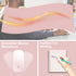 Desk Mat with Wireless Charging, Pink Mouse Pad with Charger, Large Leather Computer Mouse Pad for Keyboard and Mouse