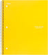 Five Star Spiral Notebooks, 3 Subject, Wide Ruled, 150 Sheets, 10-1/2" x 8", Assorted Colors, 6 Pack (73449)
