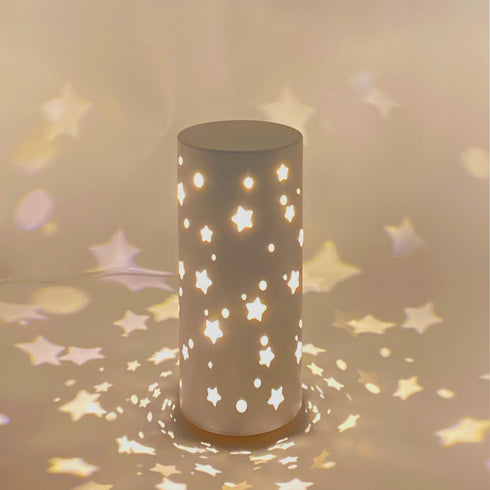 Bedside Table Lamp Rotating Night Light Led Lights for Girls Bedroom Decor