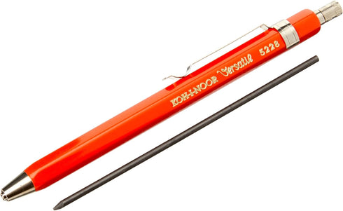 Koh-I-Noor 2mm Diameter Short Mechanical Clutch Lead Holder Pencil - Red by KOH-I-NOOR