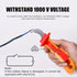 WALFRONT 1000V Insulation Dismantling Knife, Electrician Fast Strip Cable Stripper Cutter, IEC60900 210mm