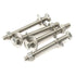 1/4-20 x 4 Hex Head Bolts with Hex Nuts and Washers, Fully Threaded Stainless Steel 18-8, 8 Sets