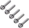 uxcell M4 x 30mm Stainless Steel Phillips Pan Head Machine Screws with Spring and Plain Washers, 5pcs