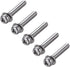 uxcell M4 x 30mm Stainless Steel Phillips Pan Head Machine Screws with Spring and Plain Washers, 5pcs