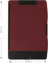 Dexas Folio Clipcase Professional Storage Clipboard with Pen storage compartment, 9.75 x 14.75, A4, Merlot. Ideal for Teachers, Nurses, Coaches, Students, Trades, Homeschooling by Dexas