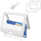 ID Badge Holder with Plastic Clip, Waterproof Horizontal Hard Plastic Case for ID Cards - 3 Pack