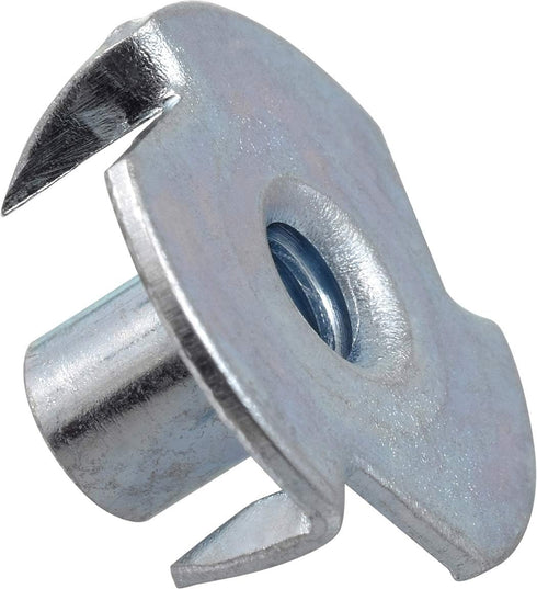 180295 10-32 Pack 100 Hillman Pronged Tee Nut, , of , Zinc