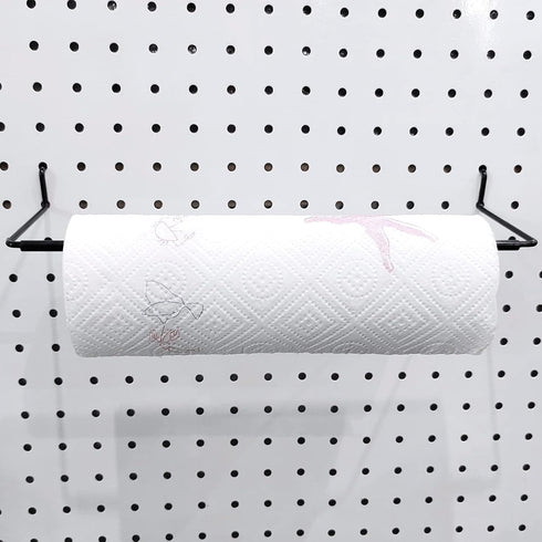 5 Pack Extendable Pegboard Paper Towel Holder, Pegboard Hook for Workshop, Garage, Kitchen, Laundry Room