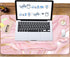 Keyboard Mouse Pad Set, Extended Desk Pad with Wrist Rest Support, Ergonomic Memory Foam for Home Office Study