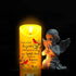 LED Memorial Candles for Loss of Loved One, Sympathy Flameless Candles for Prayers (Bird, 3 x 6 Inch)